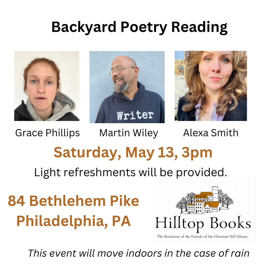 May Backyard Poetry Event - Hilltop Books